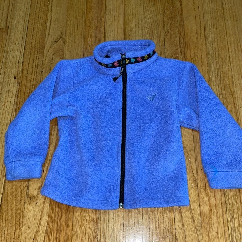 Girls black diamond zip up